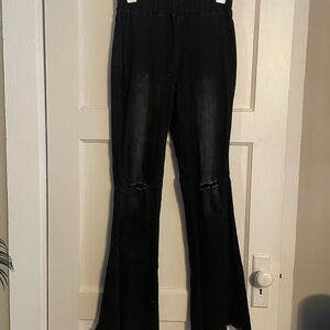 Stylish Black Flared Women's Pants